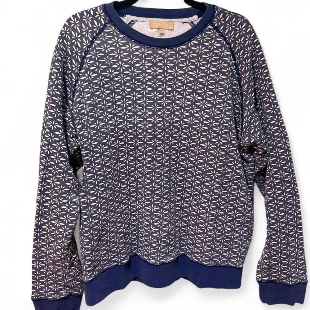 Blue Patterned Men's Sweater